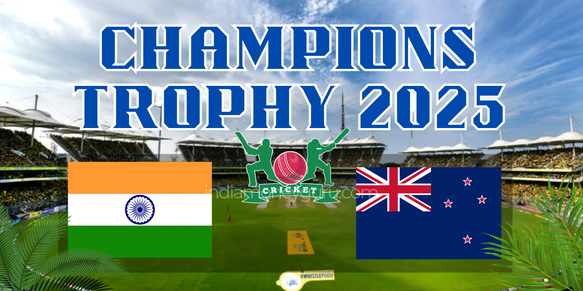 ICC Championship Trophy 2025: India vs New Zealand