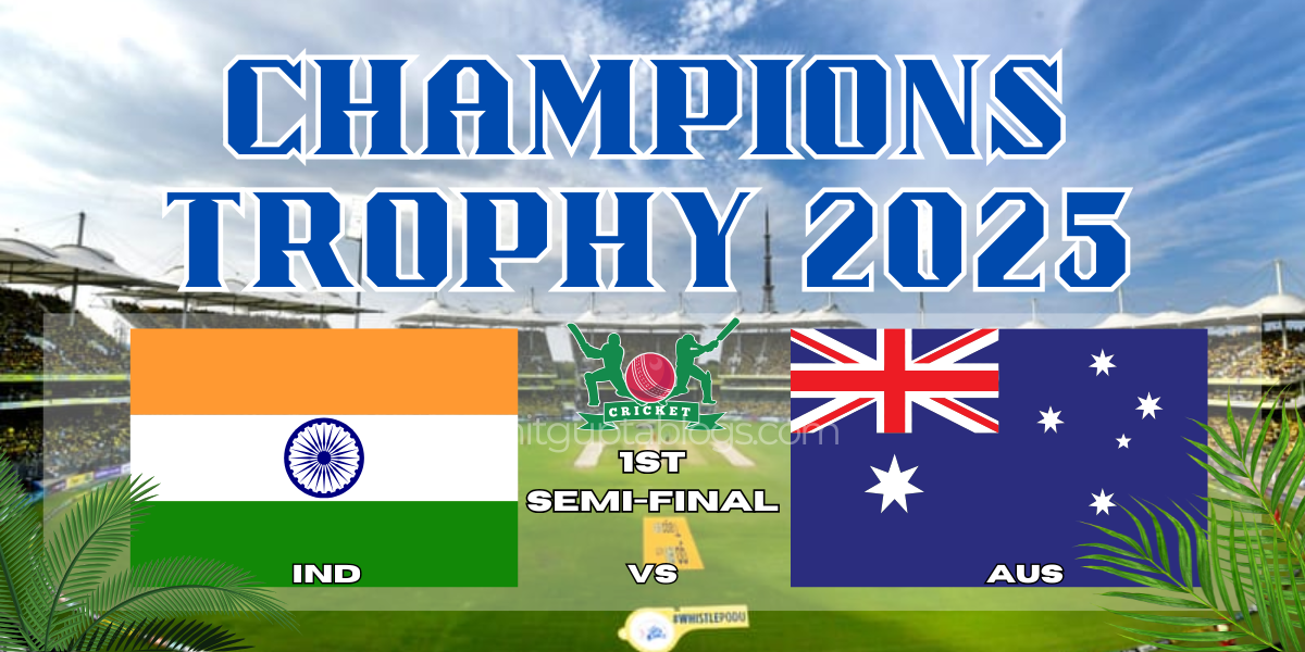 Champions Trophy 2025 India vs Australia